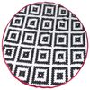 Bo-Camp venkovn&iacute; koberec Chill mat Falconwood 2 m kulat&yacute; černob&iacute;l&yacute;