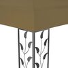 vidaXL Altán s dvojitou střechou 3 x 4 m taupe 180 g/m²