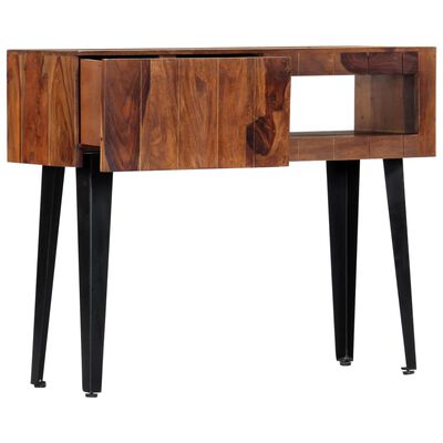 vidaXL Konzolový stolek 90 x 30 x 75 cm masivní sheeshamové dřevo