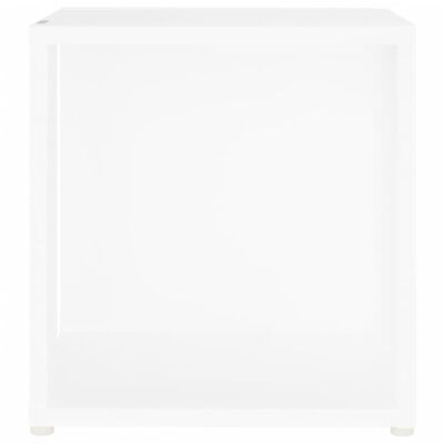 vidaXL Odkládací stolek bílý 33 x 33 x 34,5 cm dřevotříska