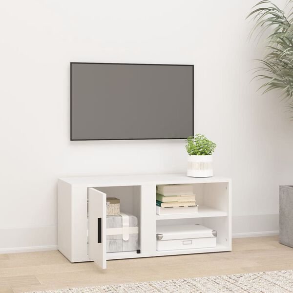 vidaXL TV skř&iacute;ňka b&iacute;l&aacute; 80 x 31,5 x 36 cm kompozitn&iacute; dřevo
