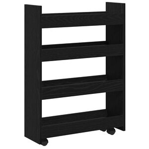 vidaXL &Uacute;zk&yacute; &uacute;ložn&yacute; voz&iacute;k Čern&yacute; dub 60 x 20 x 82 cm Kompozitn&iacute; dřevo