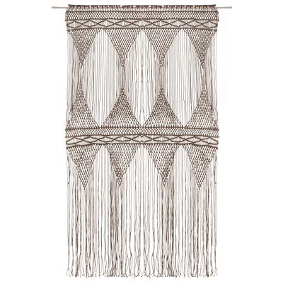 vidaXL Macramé závěs taupe 140 x 240 cm bavlna