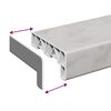 vidaXL Parapet okna Mramorov&yacute; text -enure 60 x 10 x 4,5 cm PVC