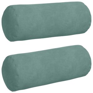 vidaXL Pol&scaron;t&aacute;ře 2 pcs Mořsk&aacute; zelen&aacute; &Oslash; 15 x 40 cm Žebrovan&aacute; l&aacute;tka