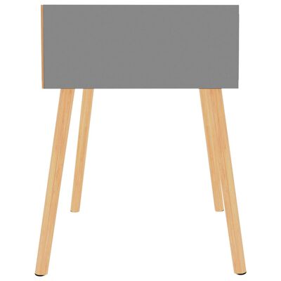 vidaXL Noční stolek šedý 40 x 40 x 56 cm dřevotříska