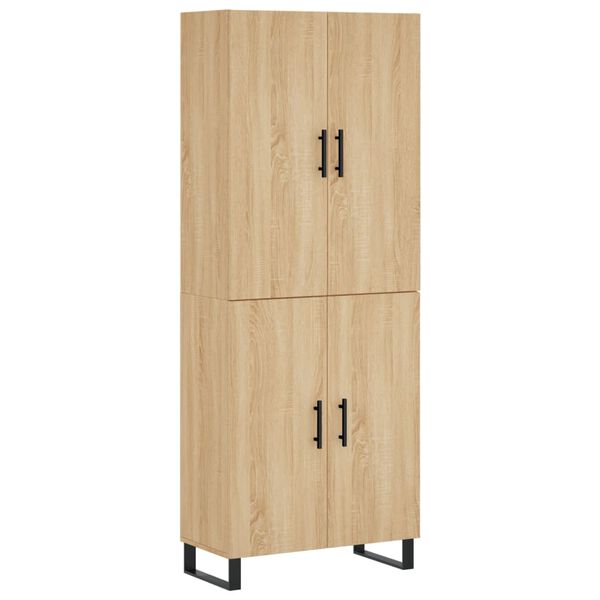 vidaXL Skř&iacute;ň highboard dub sonoma 69,5 x 34 x 180 cm kompozitn&iacute; dřevo