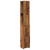 vidaXL Koupelnov&aacute; skř&iacute;ňka old wood 25x25x170 cm kompozitn&iacute; dřevo