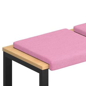 vidaXL Pol&scaron;t&aacute;ř na lavici 2 ks Textil Růžov&aacute; Hloubka 35 cm