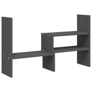 vidaXL Stojan na monitor &scaron;ed&yacute; (39&ndash;72) x 17 x 43 cm masivn&iacute; borovice
