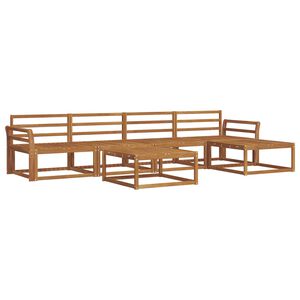 vidaXL Venkovn&iacute; pohovkov&aacute; souprava 6 pcs Př&iacute;rodn&iacute;