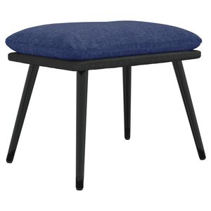 vidaXL Podnožka modr&aacute; 45x29,5x35 cm textil a uměl&aacute; kůže