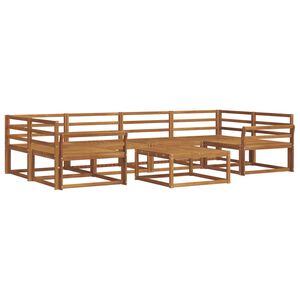 vidaXL Venkovn&iacute; pohovkov&aacute; souprava 7 pcs Př&iacute;rodn&iacute;