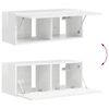 vidaXL TV wall cabinet N&aacute;stěnn&yacute; 2 pcs Leskl&aacute; B&iacute;l&aacute; 78,5 x 31 x 29,5 cm