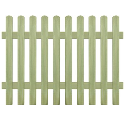 vidaXL Laťkový plot impregnovaná borovice 170 x 120 cm 6/9 cm