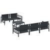 vidaXL Sada zahradních pohovek 6 pcs Antracitová Ocel & textil