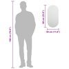 vidaXL Zrcadlo 60 x 30 cm sklo
