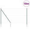 vidaXL Plotov&yacute; sloupek. Zelen&aacute; 10 x 1,5 m (s&iacute;ť 25 mm) Ocel a PVC