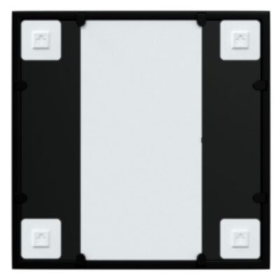 vidaXL Nástěnné zrcadlo černé 40 x 40 cm kov