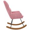 vidaXL Houpac&iacute; křeslo růžov&eacute; samet