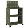 vidaXL Nástrojový vozík s policí Olivově zelená 65 x 35 x 111 cm