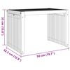 vidaXL Zahradní stolek Hnědá 50 x 32.5 x 35 cm Masivní teakové dřevo