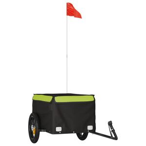 vidaXL Voz&iacute;k za kolo čern&yacute; a zelen&yacute; 30 kg železo