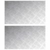 vidaXL Schodov&eacute; n&aacute;&scaron;lapy Obd&eacute;ln&iacute;kov&yacute; 2 pcs Stř&iacute;brn&aacute; 70 x 40 cm Hlin&iacute;k