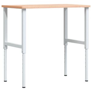 vidaXL Pracovn&iacute; stůl 100 x 60 x (71,5&ndash;98) cm masivn&iacute; buk obd&eacute;ln&iacute;kov&yacute;