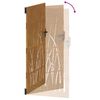 vidaXL Zahradní branka 85 x 200 cm z cortenové oceli, design s trávou