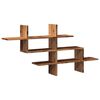 vidaXL N&aacute;stěnn&aacute; police old wood 124,5 x 18 x 60,5 cm kompozitn&iacute; dřevo