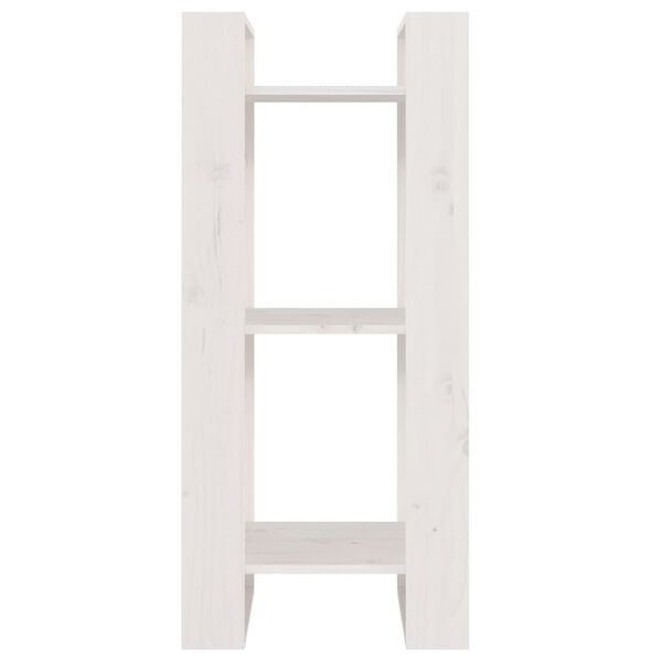 vidaXL Knihovna / dělic&iacute; stěna b&iacute;l&aacute; 41 x 35 x 91 cm masivn&iacute; borovice