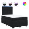 vidaXL Box spring postel s matrac&iacute; čern&aacute; 120 x 200 cm samet