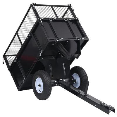 vidaXL Sklápěcí přívěsný vozík pro zahradní sekačku nosnost 150 kg
