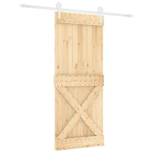 vidaXL Posuvn&eacute; dveře 100 x 210 cm Masivn&iacute; borovicov&eacute; dřevo