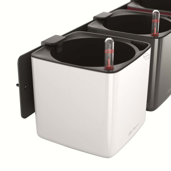 LECHUZA Květin&aacute;če 3 ks Green Wall Home Kit leskl&eacute; antracitov&eacute;