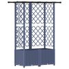 vidaXL Vyv&yacute;&scaron;en&yacute; z&aacute;hon s trel&aacute;ž&iacute; a střechou &Scaron;ed&aacute; 124 x 40 x 136 cm PP