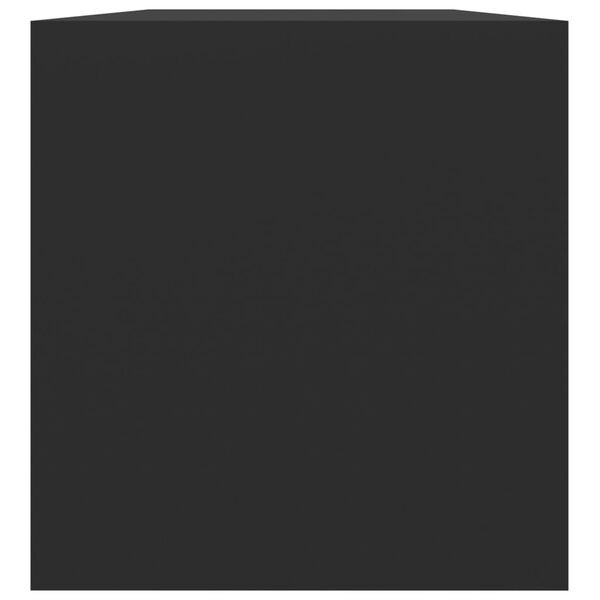 vidaXL Úložný box na LP desky černý 71 x 34 x 36 cm kompozitní dřevo