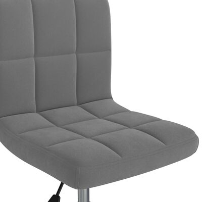 vidaXL Otočné jídelní židle 4 ks tmavě šedé samet