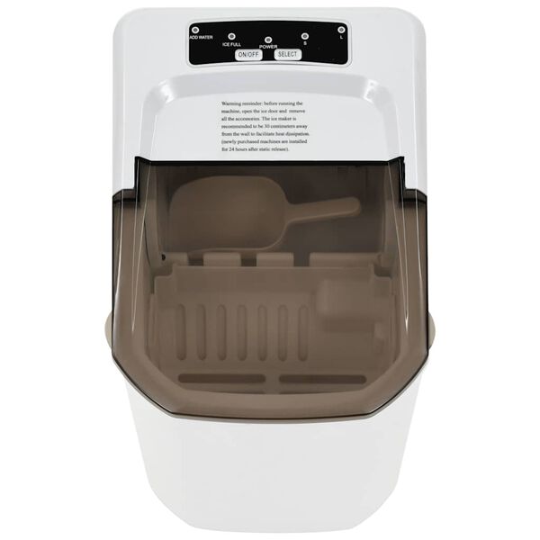 vidaXL Výrobník ledových kostek 1,4 l bílý 15 kg/24 h
