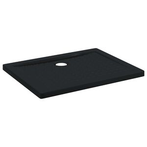 vidaXL Sprchov&yacute; z&aacute;kladn&iacute; t&aacute;c s tečkami 90 x 70 x 4 cm ABS Čern&aacute;