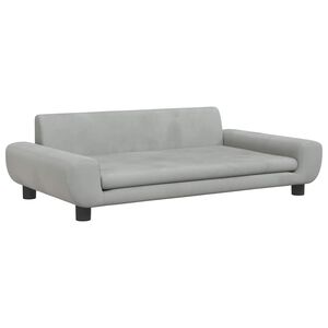 vidaXL Pel&iacute;&scaron;ek pro psy světle &scaron;ed&yacute; 100 x 54 x 33 cm samet