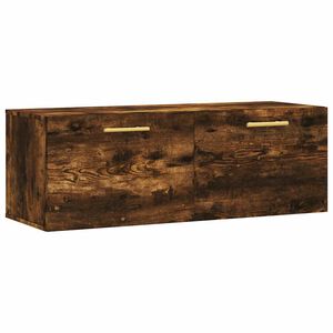 vidaXL N&aacute;stěnn&aacute; skř&iacute;ňka kouřov&yacute; dub 100x36,5x35 cm kompozitn&iacute; dřevo