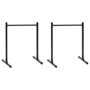 vidaXL Stojan na dipy 2 ks Čern&aacute; 55 x 90 x 104.5 cm