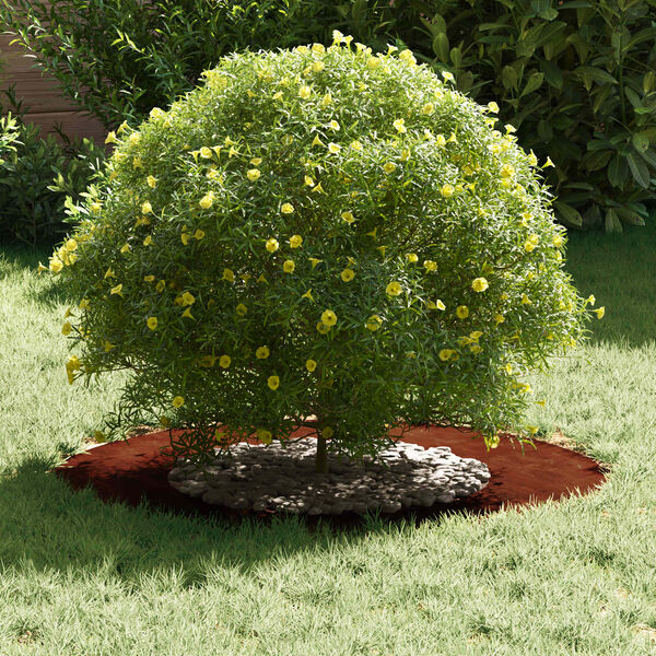 vidaXL vhodn&eacute; pro ploch&eacute; stromov&eacute; kroužky 5 pcs Hněd&aacute; &Oslash;40 / 70 cm