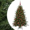 vidaXL Uměl&yacute; v&aacute;nočn&iacute; stromek s v&aacute;nočn&iacute;mi koulemi 120 cm 150 LED
