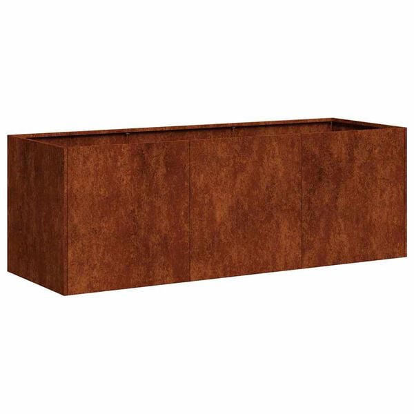 vidaXL Truhl&iacute;k rezav&aacute; 120x40x40 cm povětrnostně odoln&aacute; ocel