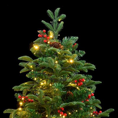 vidaXL Umělý sklápěcí vánoční stromek 300 LED 210 cm