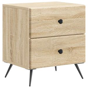 vidaXL Nočn&iacute; skř&iacute;ňka Dub sonoma 43 x 34,5 x 47,5 cm Kompozitn&iacute; dřevo