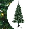 vidaXL Rohov&yacute; uměl&yacute; v&aacute;nočn&iacute; stromeček Zelen&aacute; 150 cm PVC a kov